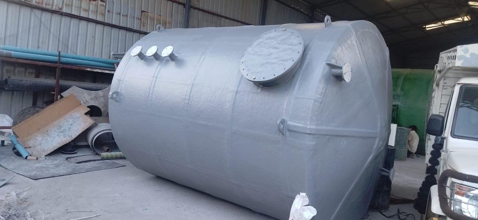 Horizontal FRP Storage Tank